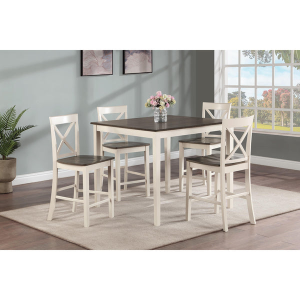 Crown Mark Theodore 5 pc Counter Height Dinette 2753SET-IV/BN IMAGE 1