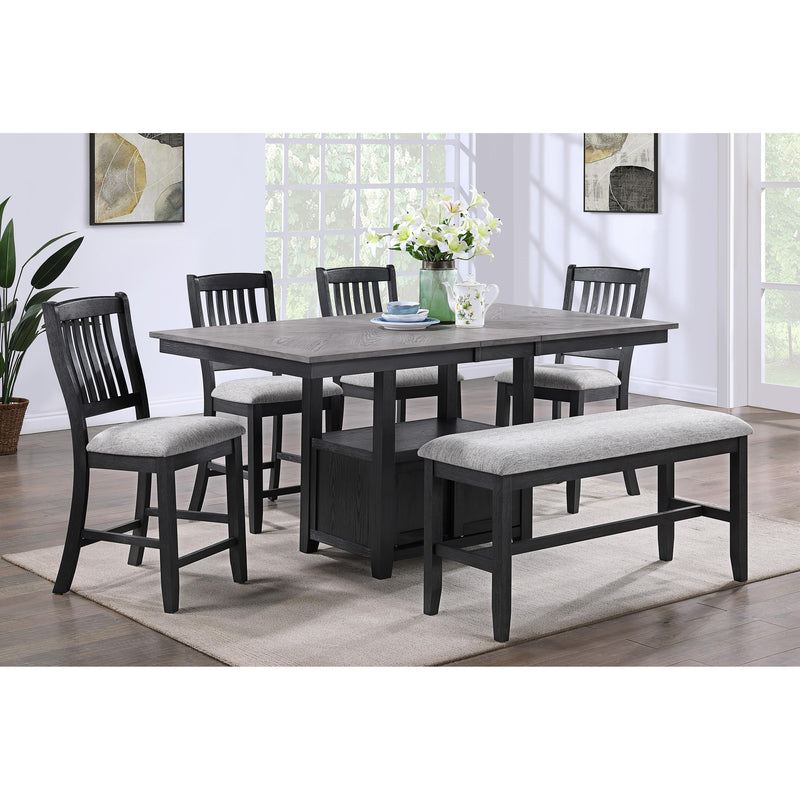 Crown Mark Buford Counter Height Dining Table with Concrete Top and Pedestal Base 2773LG-T-4272 IMAGE 2
