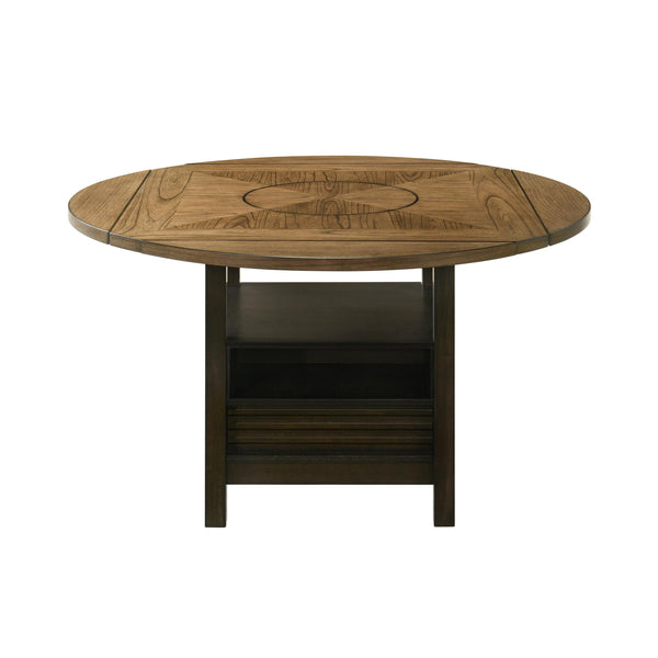 Crown Mark Round Oakly Counter Height Dining Table 2848T-6060-LEG/2848T-6060-TOP IMAGE 1