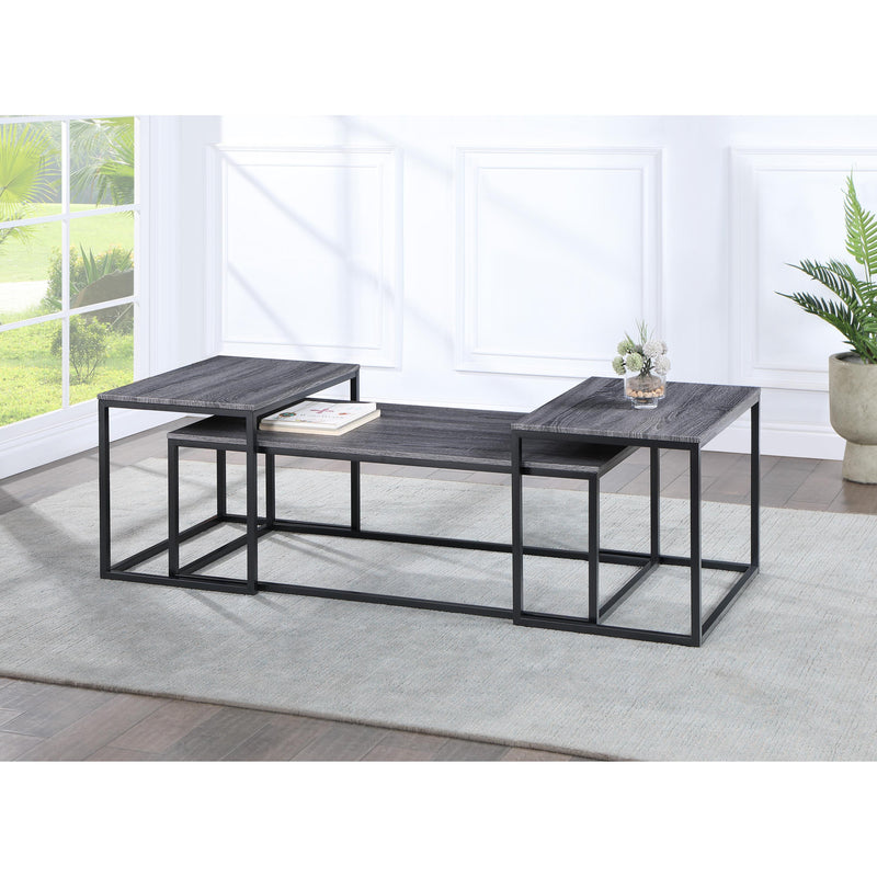 Crown Mark Adola Nesting Tables 4222SET-GY IMAGE 2