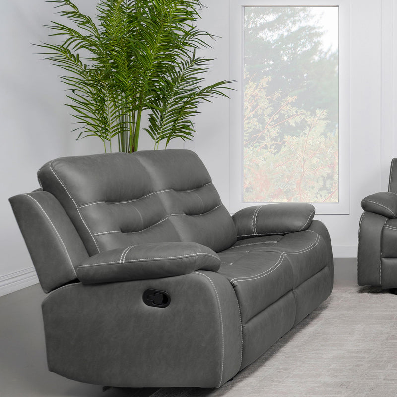 Coaster Furniture Nova Reclining Fabric Loveseat 602532 IMAGE 2