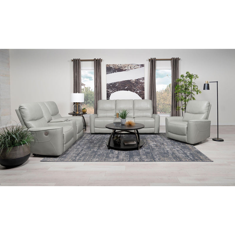 Coaster Furniture Greenfield Power Reclining Leather Match Loveseat with Console 610262P IMAGE 8