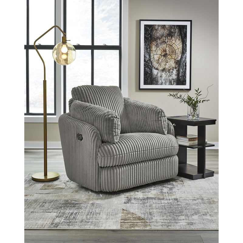 Signature Design by Ashley Tie-Breaker Swivel Glider Fabric Recliner 9490361 IMAGE 7