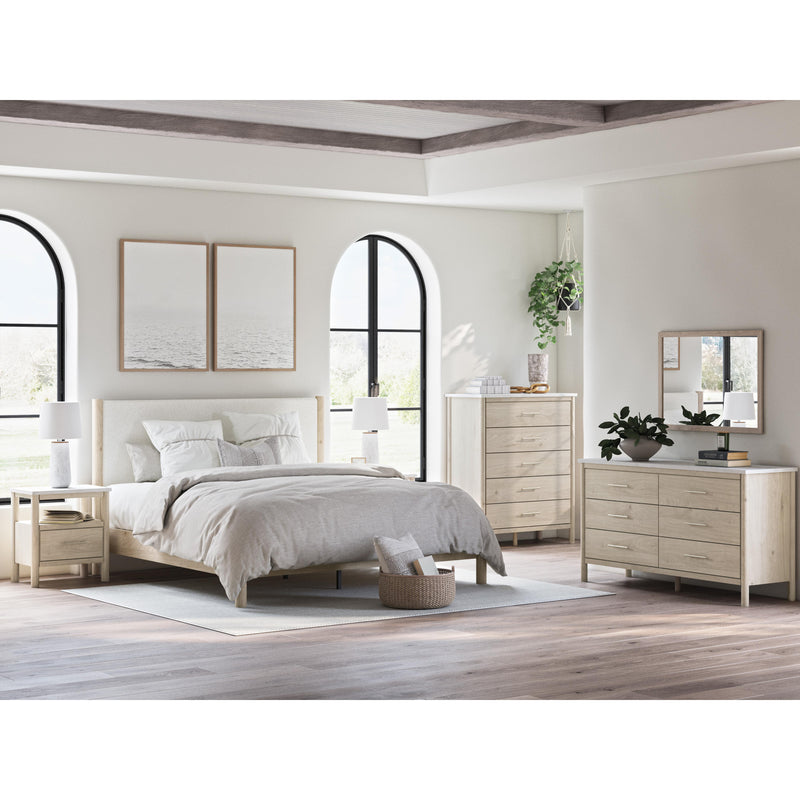 Signature Design by Ashley Cadmori King Upholstered Panel Bed B2615-58/B2615-56/B100-14 IMAGE 7