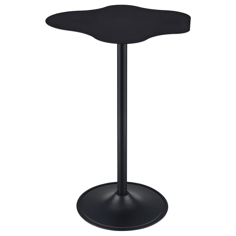 Coaster Furniture Round Keanu Pub Height Dining Table with Metal Top and Pedestal Base 182230 IMAGE 1