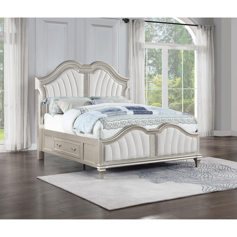 Coaster Furniture Evangeline King Upholstered Panel Bed with Storage 223390KE IMAGE 2