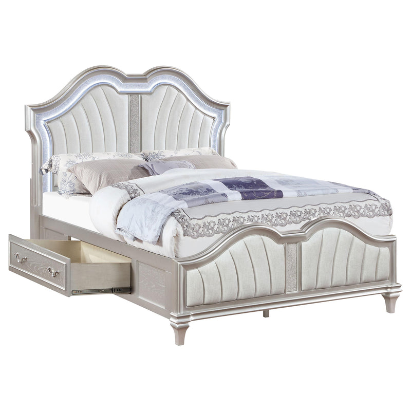 Coaster Furniture Evangeline King Upholstered Panel Bed with Storage 223390KE IMAGE 4