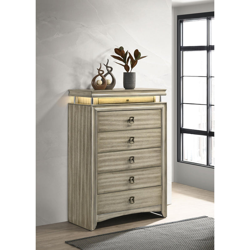 Coaster Furniture Giselle 6-Drawer Chest 224395 IMAGE 2