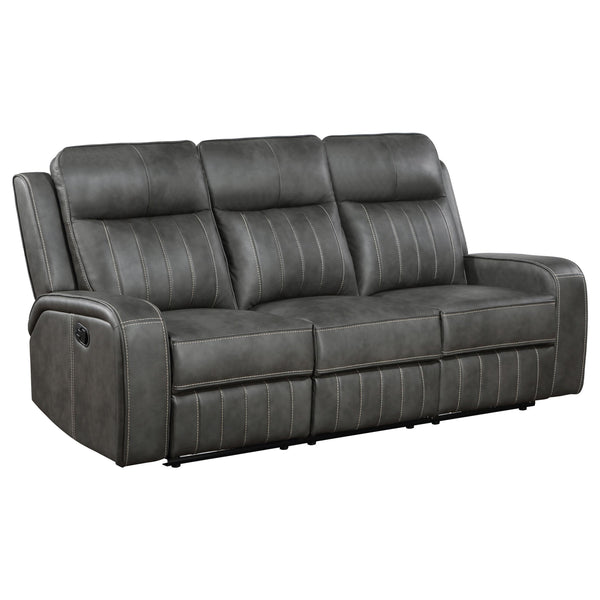 Coaster Furniture Raelynn Reclining Leatherette Sofa 603191 IMAGE 1