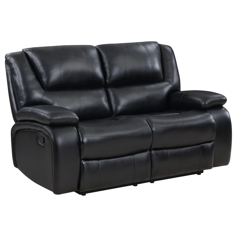 Coaster Furniture Camila Reclining Leatherette Loveseat 610245 IMAGE 1