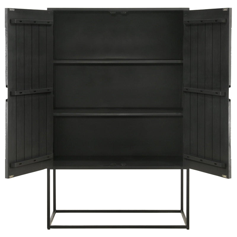 Coaster Furniture Jenna 953581 2-door Accent Cabinet - Black IMAGE 6