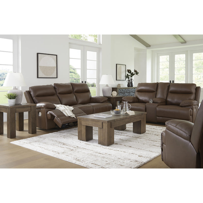 Signature Design by Ashley VonRyan Power Reclining Leather Match Sofa U1040015 IMAGE 9