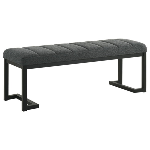 Coaster Furniture Mesa 907516 Upholstered Entryway Accent Bench - Charcoal IMAGE 1