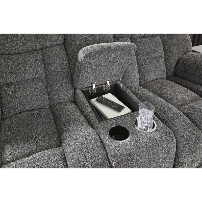 Signature Design by Ashley Foreside Reclining Fabric Loveseat with Console 3810494 IMAGE 7