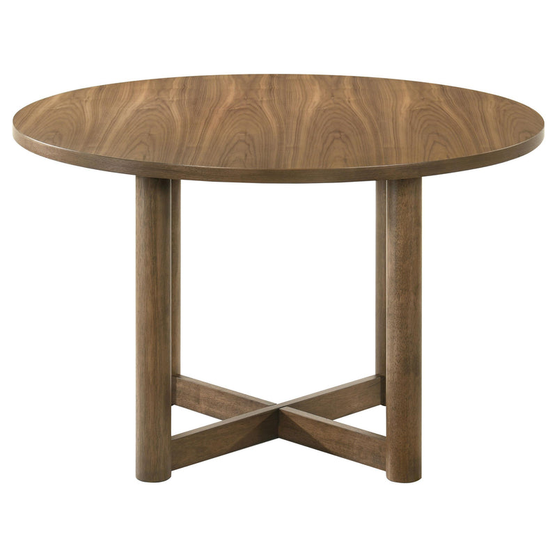 Coaster Furniture Round Crestmore Dining Table 108570 IMAGE 4